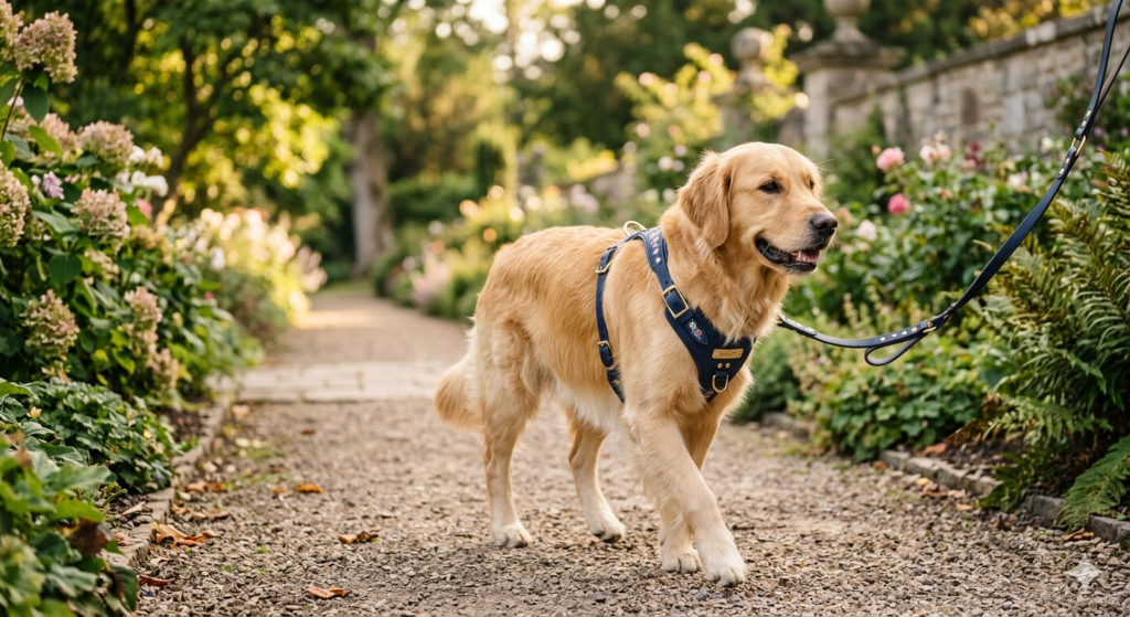 elegant dog harness